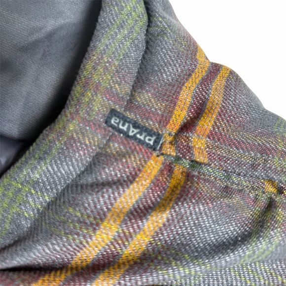 PraNa Men's Plaid Overcoat Jacket Brown 2XL Casual Fall - Picture 14 of 15